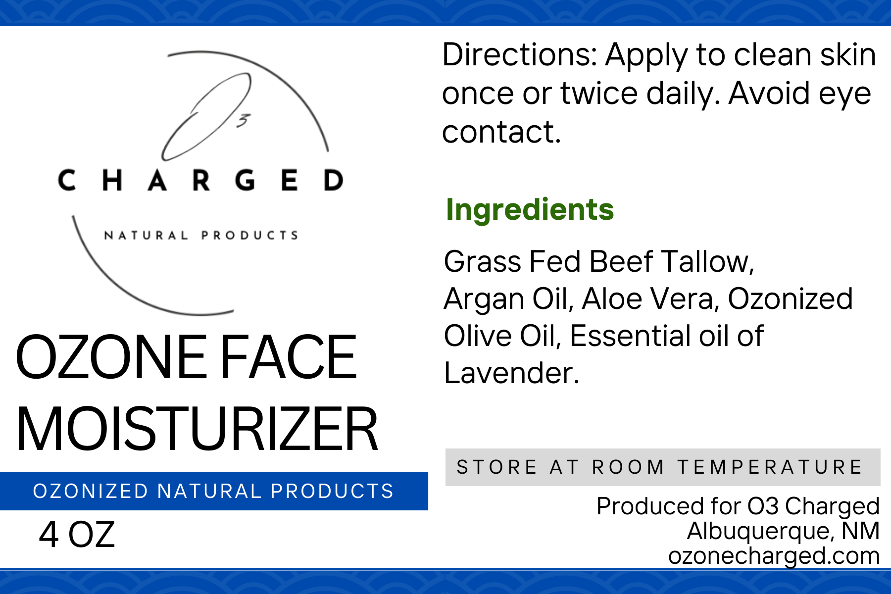 Ozone Tallow Face Moisturizer