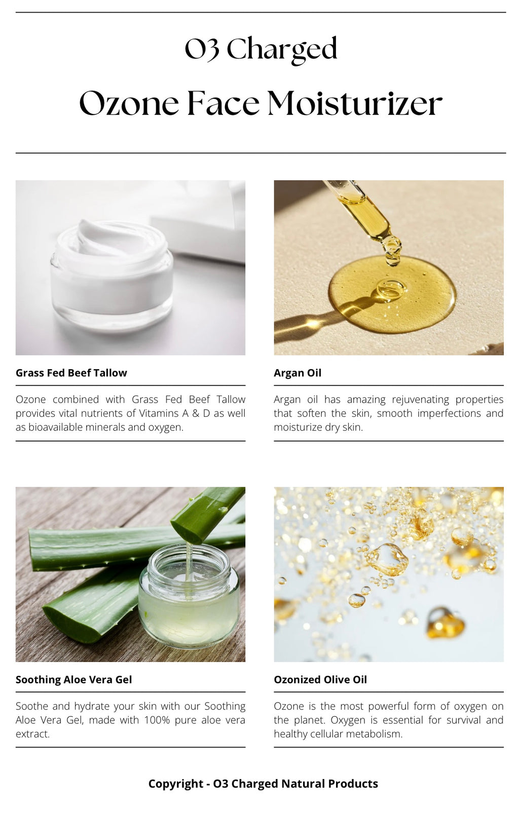 Ozone Tallow Face Moisturizer